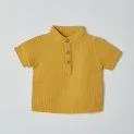 Shirt short sleeve Muslin Mustard - Shirts made of high quality materials in various designs | Stadtlandkind