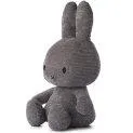 Miffy Corduroy Dark Grey (70cm) - Cuddly animals, the best friends of your children | Stadtlandkind