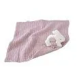 Rubber Rabbit with muslin diaper Muslin pale rose - Baby toys especially for our little ones | Stadtlandkind