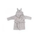 Peignoir Rabbit gris argenté (GOTS) - De superbes serviettes de plage et peignoirs pour votre bébé | Stadtlandkind