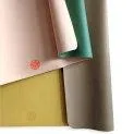 ROAM vegan leather versatile playmat (M) 98 x 98cm square dandelion yellow, mocca brown