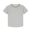 T-Shirt Grey Melange / Off White - Shirts made of high quality materials in various designs | Stadtlandkind
