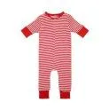 Baby Sleepsuit Stripe mit Zipper Red Stripe - Einteiler für einen ruhigen und ungestörten Schlaf | Stadtlandkind