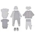 Baby New Born Set 8 Pcs Grey - Personalizable gift sets, vouchers or something nice for the birth | Stadtlandkind