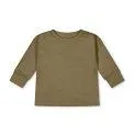 Langarm-Shirt Basic olive - Knall bunte aber auch schlichte Langarmshirts in skandinavischen Designs für die kühleren Tage | Stadtlandkind