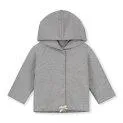 Baby Kapuzencardigan Gray Melange - Cuddly warm sweatshirts and knitwear for your baby | Stadtlandkind