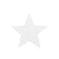 Pendentif en bois étoile blanche 8 pièces
