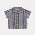 Chemise pour bébé James Denim Stripes Unique - Robes de fête pour bébé en matériaux de haute qualité | Stadtlandkind