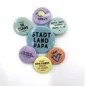 Pin Set City Country Dad - Pendant + reflectors for the school bag | Stadtlandkind