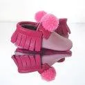 Mocassin Bonbon Rose/ Berry - Chaussures de marche à quatre pattes pour les voyages de découverte de votre bébé | Stadtlandkind