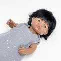 Dolls sleeping bag Muslin Grey for Gordi - Cuddly animals & dolls are the best friends of the little ones | Stadtlandkind