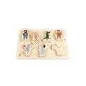 Strong puzzle wood Toes Builders - Puzzles especially for babies | Stadtlandkind