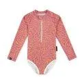 Maillot de bain UPF 50+ Pink Coral Papaya - Le bon maillot de bain pour vos enfants avec des volants, des rayures ou plutôt un imprimé animal | Stadtlandkind