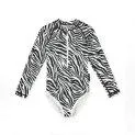 Maillot de bain UPF 50+ Zebra Fish Black/White - Le bon maillot de bain pour vos enfants avec des volants, des rayures ou plutôt un imprimé animal | Stadtlandkind