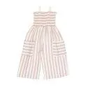 One-piece Stripes Desert Red - Dungarees and overalls always fit and are super comfortable | Stadtlandkind