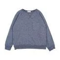 Pullover Basic Blue Stone - Sweatshirts de différents modèles avec fermetures éclair, boutons ou complètement sans dans la v | Stadtlandkind