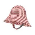 Chapeau de pluie Adi Red Dew Stripe - Casquettes et chapeaux de soleil colorés pour les aventures en plein air | Stadtlandkind