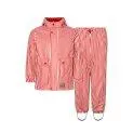 Osmund Red Dew Stripe rain set - Play and fun in the rain are no limits thanks to our rain jackets | Stadtlandkind