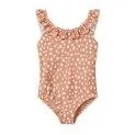 Kallie Leo spots swimsuit - Tuscany rose - The right swimsuit for your kids with ruffles, stripes or rather an animal print? | Stadtlandkind
