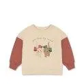 Loupy Lou Gots Brazilian/Sand/Cayon Rose sweater - Sweatshirts and great knits keep your kids warm even on cold days | Stadtlandkind