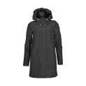 Manteau soft shell Astrid noir pour femme - La veste un peu différente - à la mode et inhabituelle | Stadtlandkind