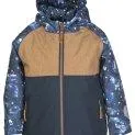 Kinder Winterjacke Gia navy galaxy print - Exciting winter jackets and coats for a splash of color in the gray season | Stadtlandkind