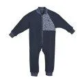 Children fleece jumpsuit Tosca dress blue - Ski pants and ski overalls for fun on cold days and in the snow | Stadtlandkind