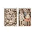 Royal twin mice little sister and brother in a matchbox - Sweet friends for your doll collection | Stadtlandkind