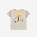 Baby T-Shirt Happy Mask Offwhite - T-Shirts und mit coolen Prints, Rüschen oder simplen Designs für dein Baby | Stadtlandkind