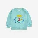 Sweat-shirt pour bébé Happy Mask Light Blue - Sweatshirts et tricots chauds et doux pour votre bébé | Stadtlandkind