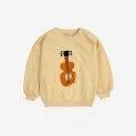 Baby Sweatshirt Acoustic Guitar Light Yellow - Sweatshirt made of high quality materials for your baby | Stadtlandkind