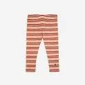 Baby leggings Red Stripes Offwhite - Comfortable leggings made of high quality fabrics for your baby | Stadtlandkind