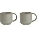 Coffee cup Yuka, 2 pieces, Grey - Glasses and cups for every taste | Stadtlandkind