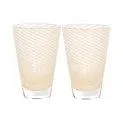 Trinkglas Yuka Swirl, 2 Stück, Aprikose - Gläser und Tassen für jeden Geschmack | Stadtlandkind