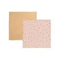 Gauze cloth Yummi Muslin 2 pieces, Pink/Beige - Accessoires with sense for your baby | Stadtlandkind