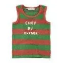 Chef Du Burger Coral tank top - Shirts and tops for your kids made of high quality materials | Stadtlandkind