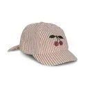 Cap Ellie Bow Gots Amour Stripe - Colorful caps and sun hats for outdoor adventures | Stadtlandkind
