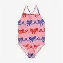 Ribbon Bow all over swimsuit - The right swimsuit for your kids with ruffles, stripes or rather an animal print? | Stadtlandkind