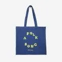Shopping bag A Folk Song Navy Blue - Shopper with super much storage space and still super stylish | Stadtlandkind