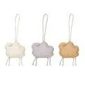 Rattle toy hanger set of 3 - Little Sheep - Griffin and rattles in all shapes and colors | Stadtlandkind