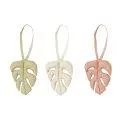 Rattle toy hanger set of 3 - Monstera - Griffin and rattles in all shapes and colors | Stadtlandkind