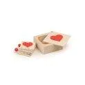 Heart-shaped booklet in wooden box French - Baby books especially for our youngest children | Stadtlandkind