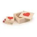 Heart-shaped booklet in wooden box Chinese - Baby books especially for our youngest children | Stadtlandkind