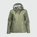 Ladies rain jacket Gemma ivy green - Also in wet weather top protected against wind and weather | Stadtlandkind