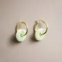 Creoles ceramic circle mint - Earrings for a discreet or striking accessory | Stadtlandkind