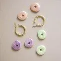 Kreolen Keramik Set Circle gemischt - Ohrringe für einen dezentes oder auffallendes Accessoire | Stadtlandkind