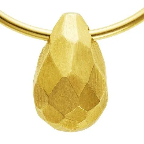 Creole small Drop yellow gold with pendant - Jewels For You by Sarina Arnold