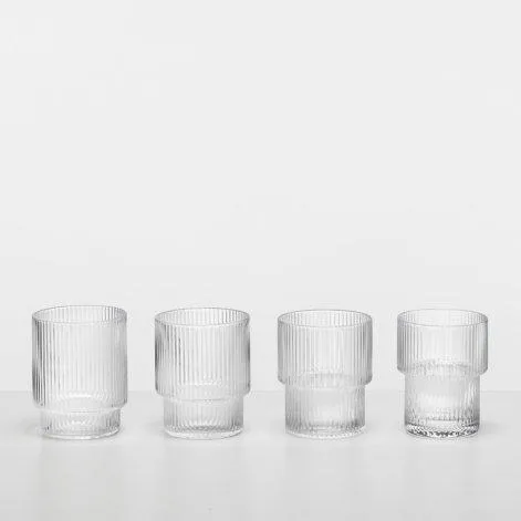 Ripple glasses (set of 4) - ferm LIVING
