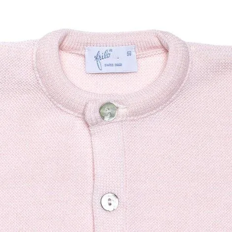 Baby jacket Merino wool pink - frilo swissmade