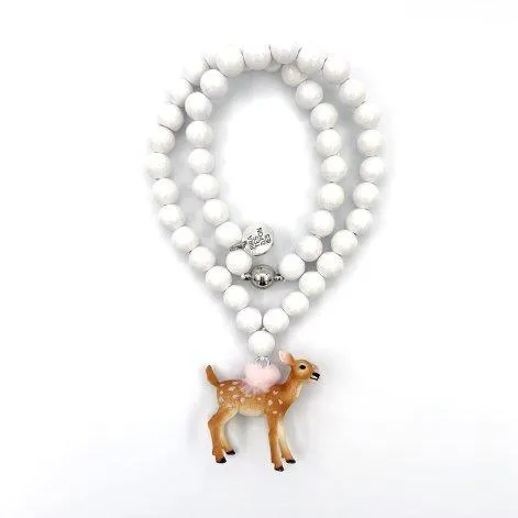 White Bambi Necklace - Pirates & Ponies